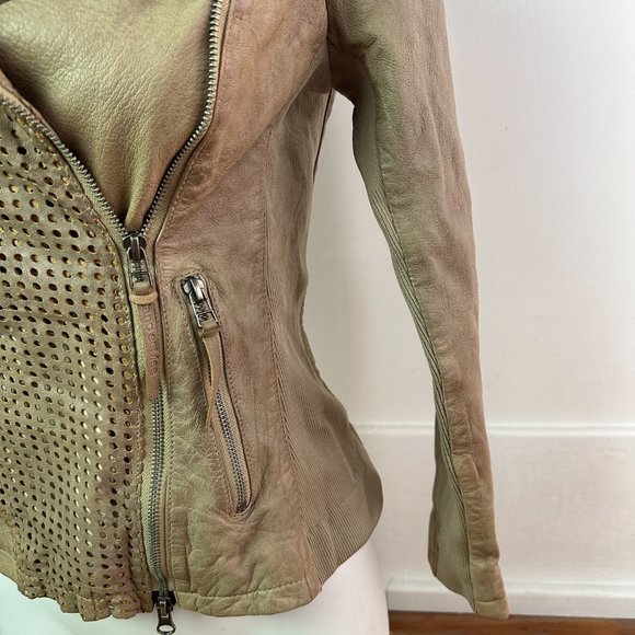 Bano eeMee Leather Canadian Designer Jacket Size 0 or XS - Picture 4 of 7